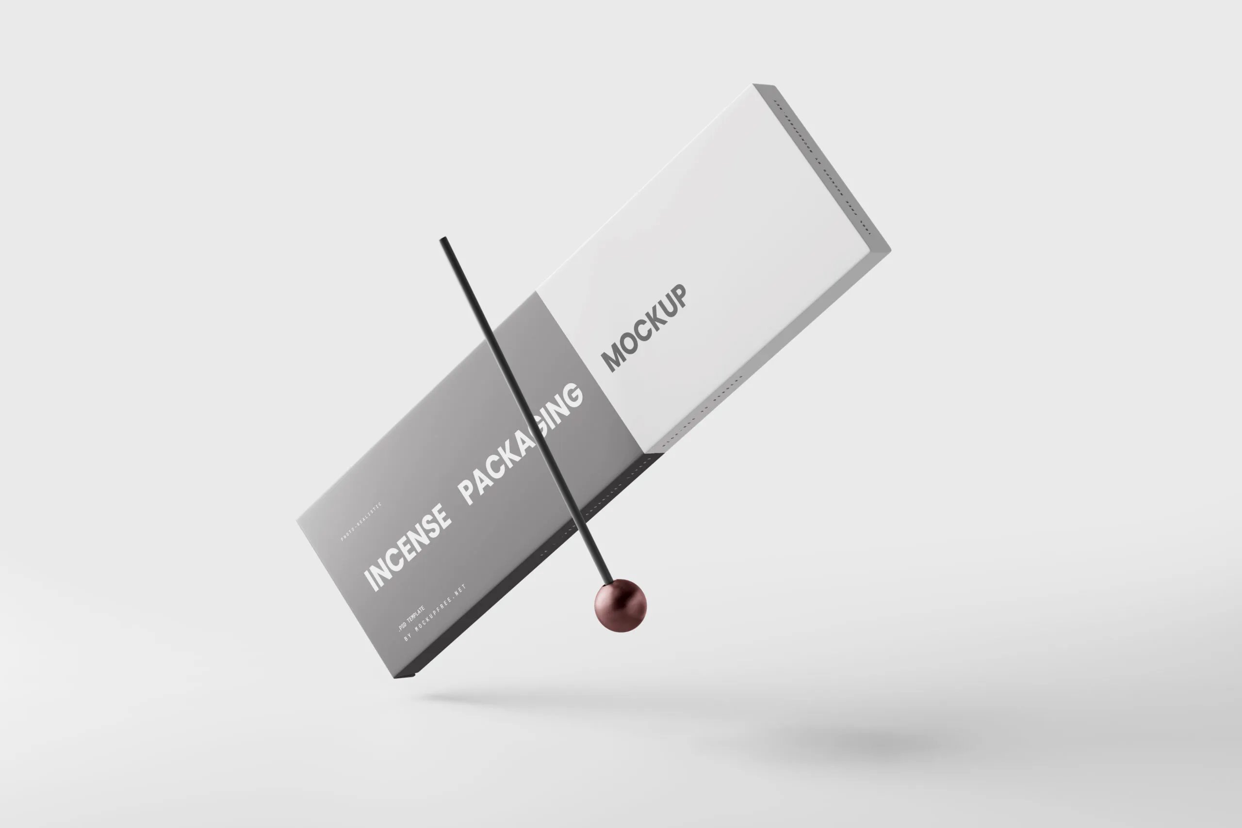5 Incense Packaging Mockups in Different Sights FREE PSD