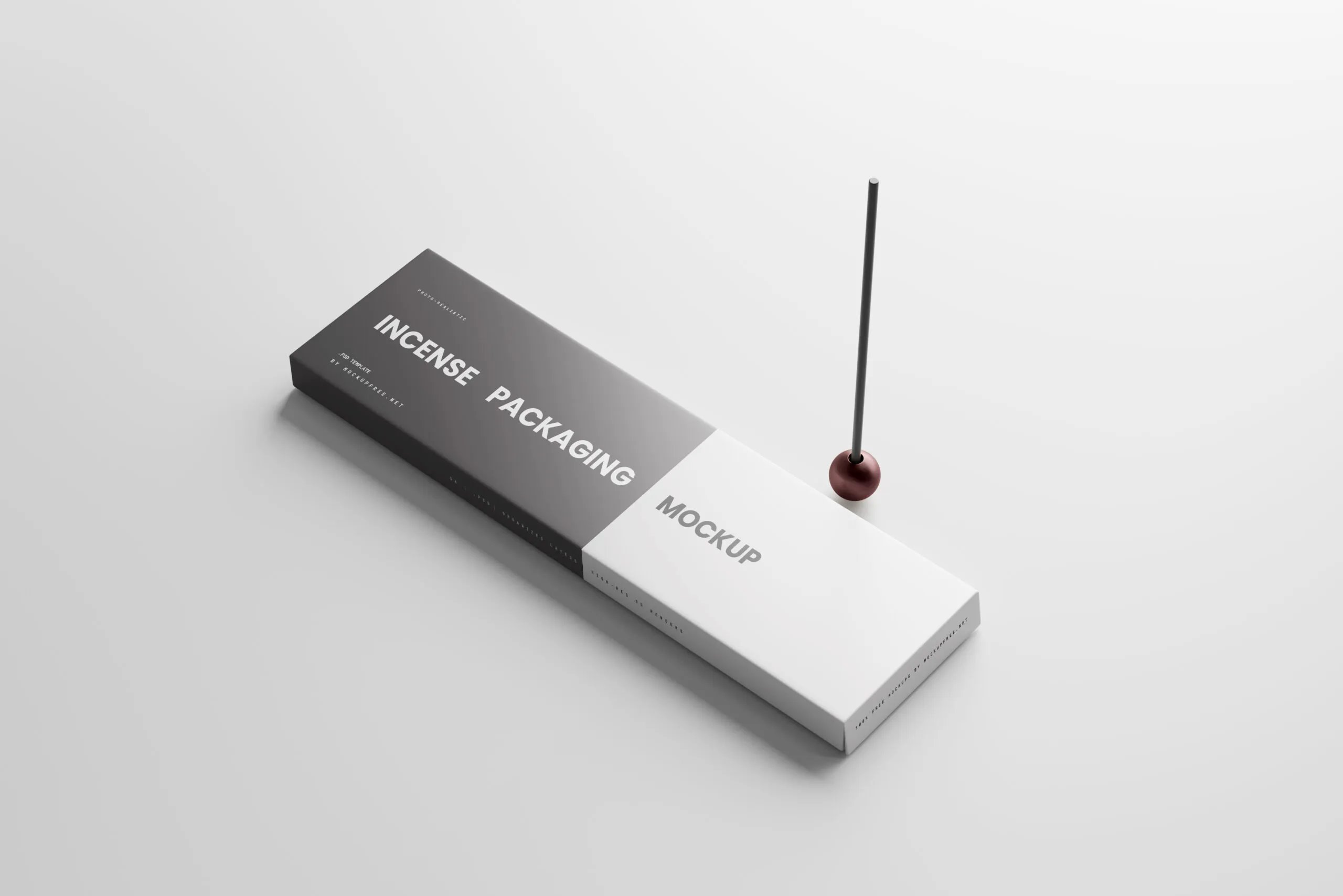 5 Incense Packaging Mockups in Different Sights FREE PSD