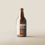 5 Lager Beer Bottle Mockups in Different Views