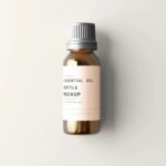 5 Large Essential Oil Bottle Mockups in Different Views