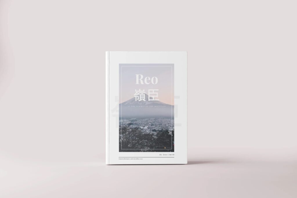 5 Large Hard Cover Books Mockups in Various Views