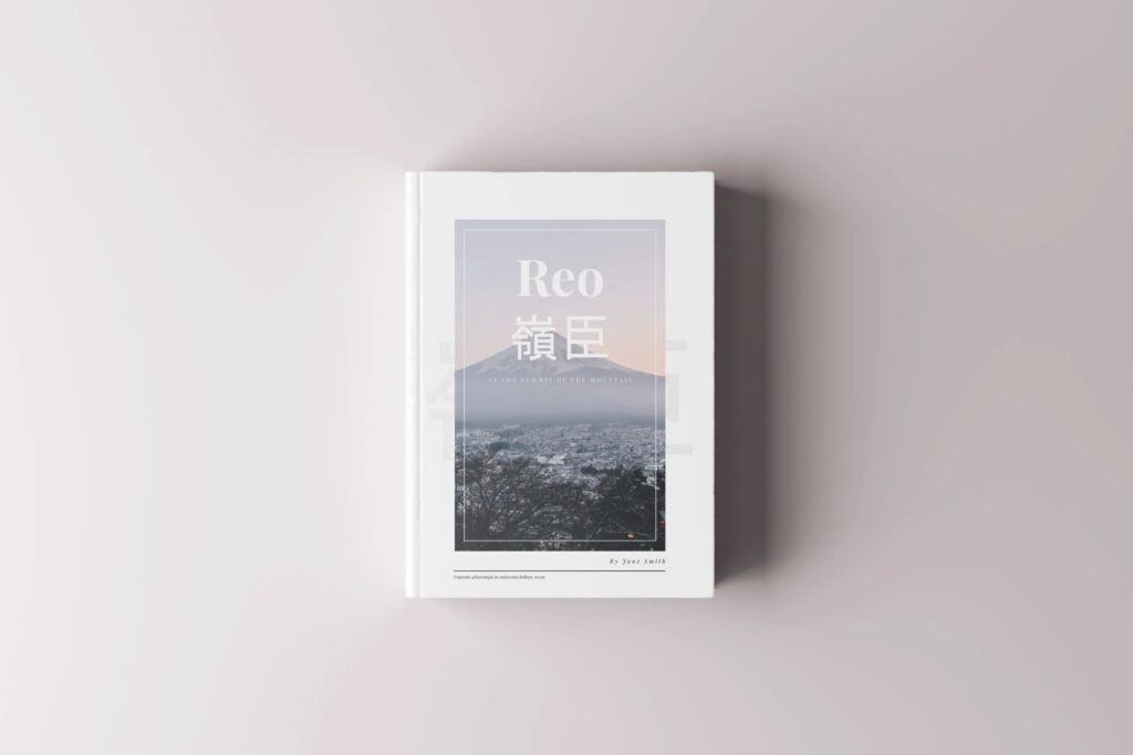 5 Large Hard Cover Books Mockups in Various Views