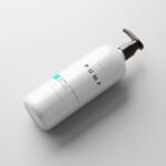 5 Large Plastic Pump Bottle Mockups in Varied Visions
