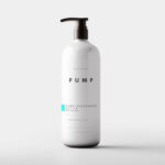 5 Large Plastic Pump Bottle Mockups in Varied Visions