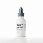5 Matte Ceramic Dropper Bottle Mockups in Various Sights