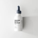 5 Matte Ceramic Dropper Bottle Mockups in Various Sights