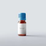 5 Medicine Glass Bottle Mockups with Box in Distinct Sights