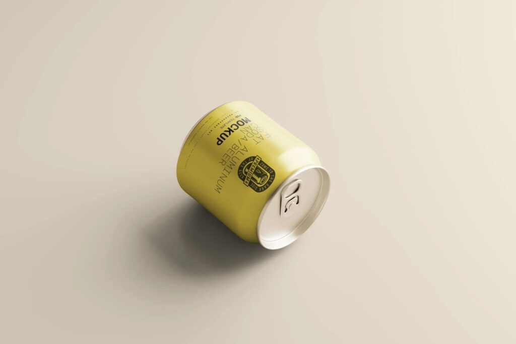 5 Mockups Fat Soda Can in Varied Views