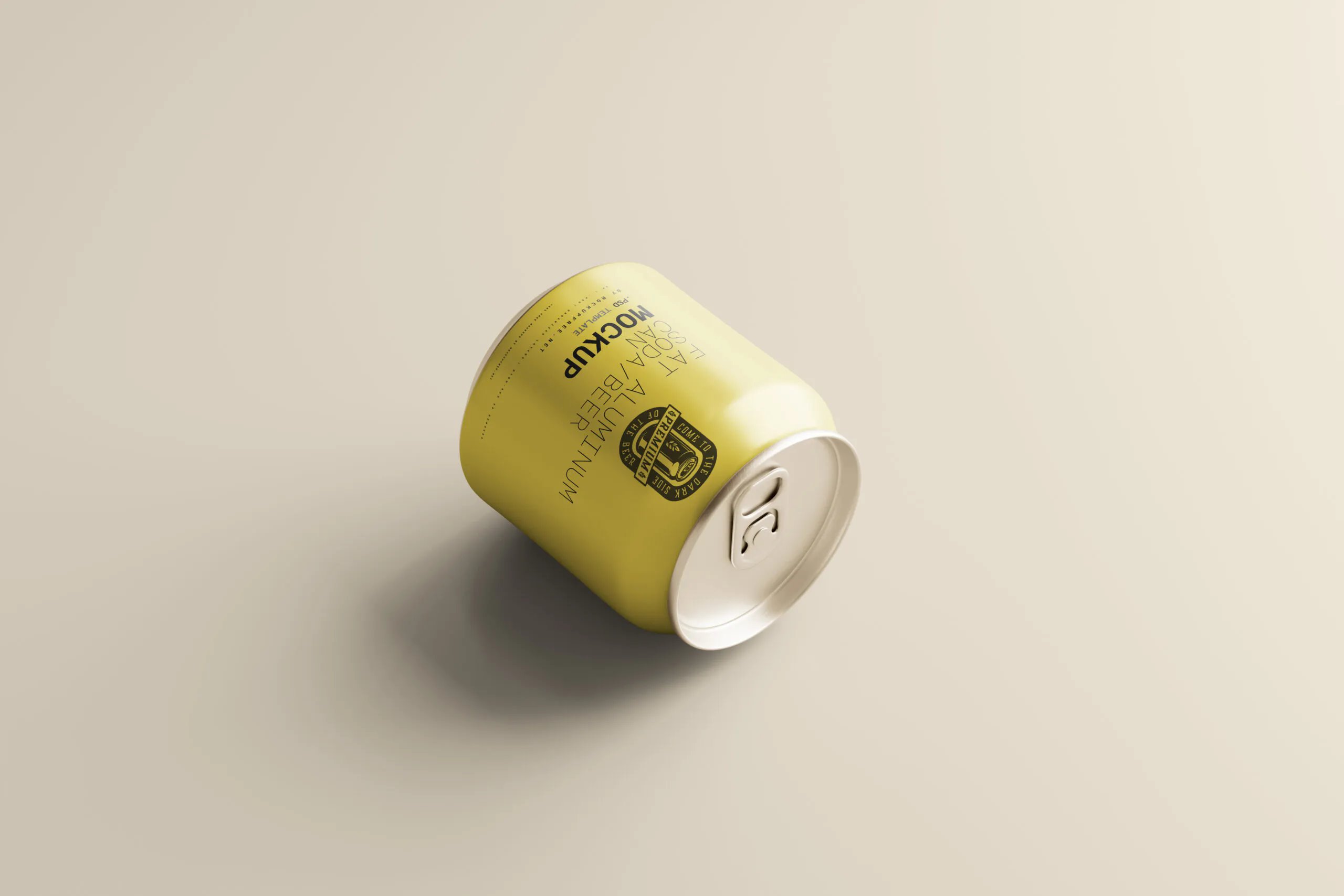 5 Mockups Fat Soda Can in Varied Views FREE PSD