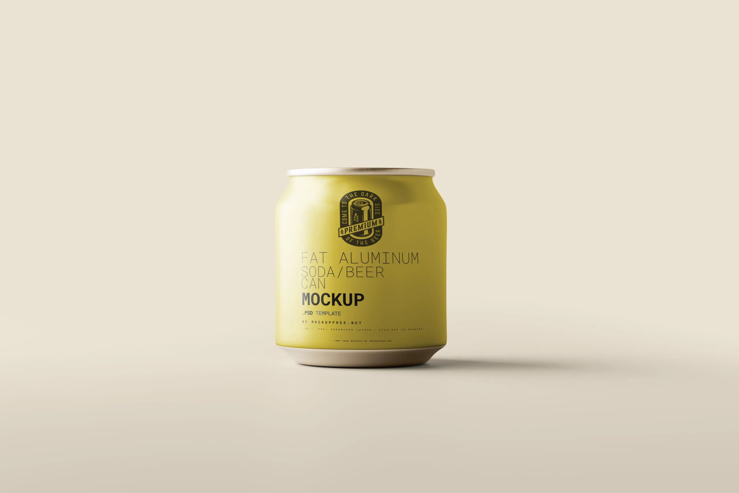5 Mockups Fat Soda Can in Varied Views FREE PSD