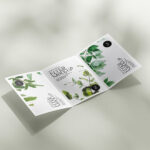 5 Mockups of A5, A6, A4 Trifold Flyers in Various Views