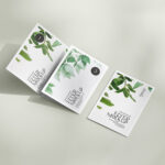 5 Mockups of A5, A6, A4 Trifold Flyers in Various Views
