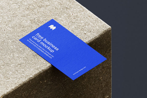 5 Mockups of Business Card in Different Views