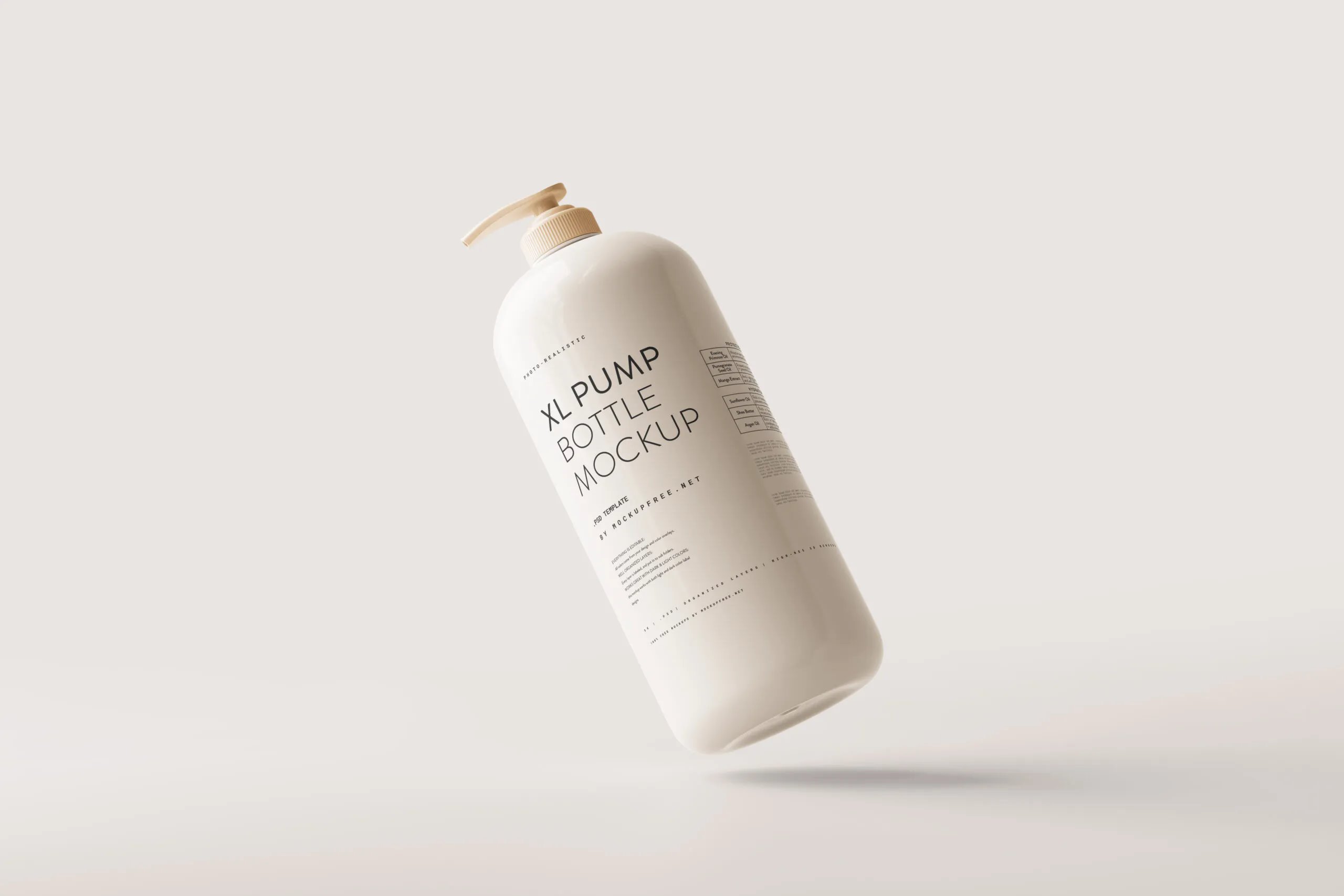 5 Mockups of Extra Large Pump Bottle in Varied Visions FREE PSD