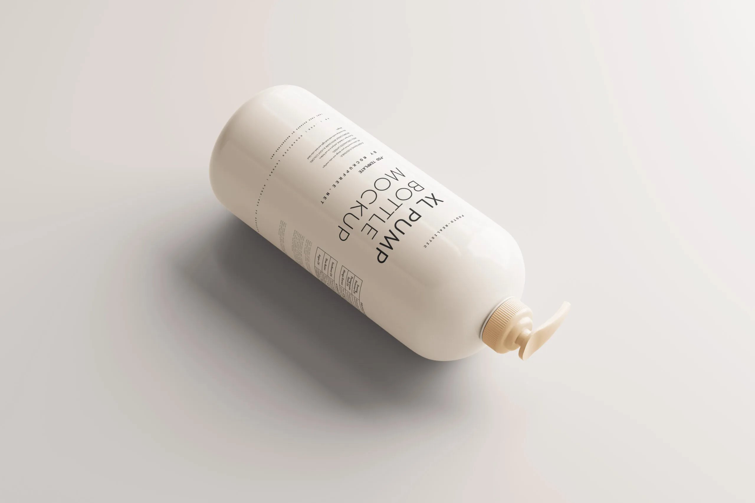 5 Mockups of Extra Large Pump Bottle in Varied Visions FREE PSD