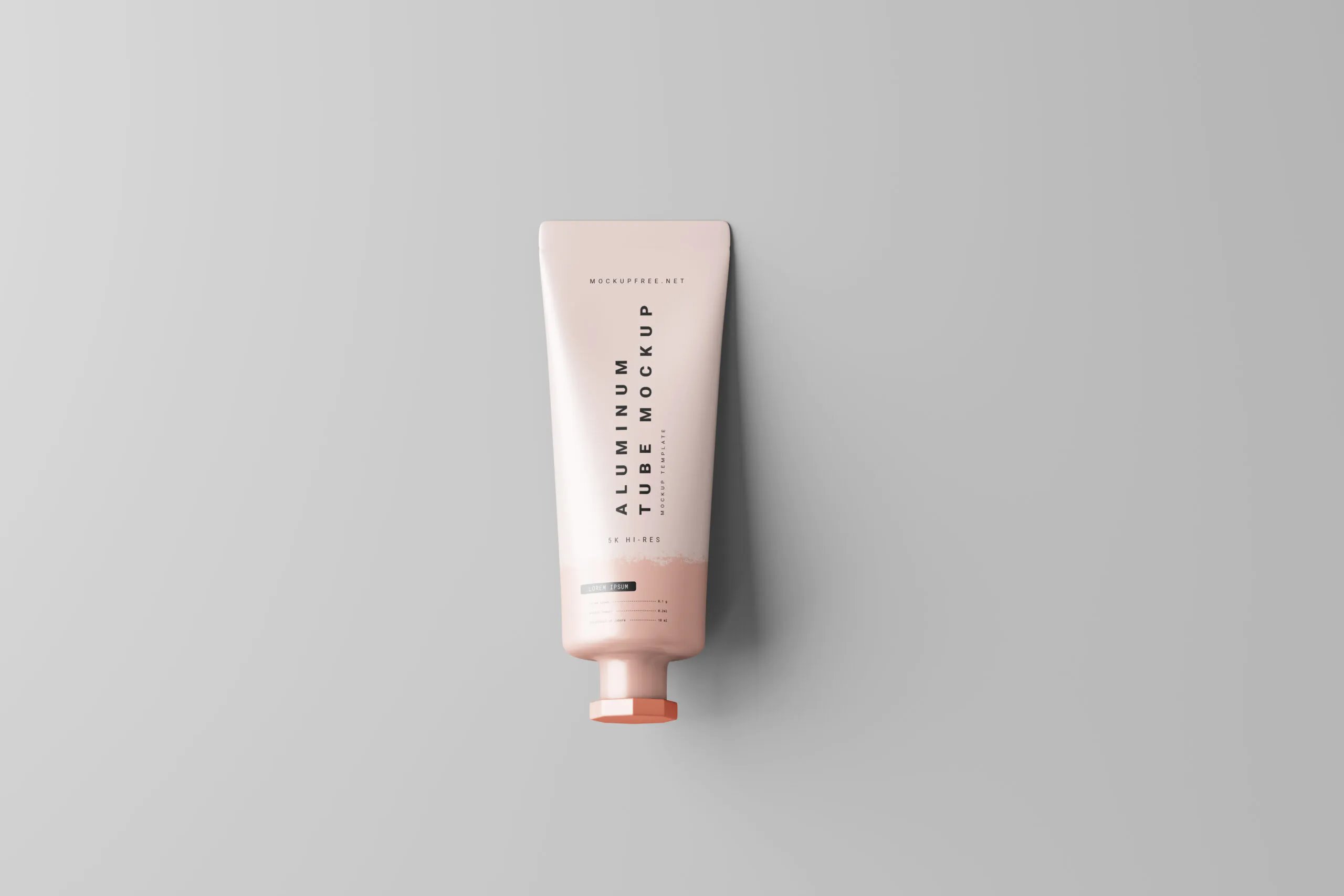 5 Mockups of Metallic Cosmetic Tubes in Distinct Visions FREE PSD