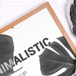 5 Mockups of Minimalistic Wooden Frames Sets