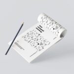 5 Mockups of Notepad with Pencil in Various Perspective Views