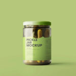 5 Mockups of Pickle Jar in Distinct Visions