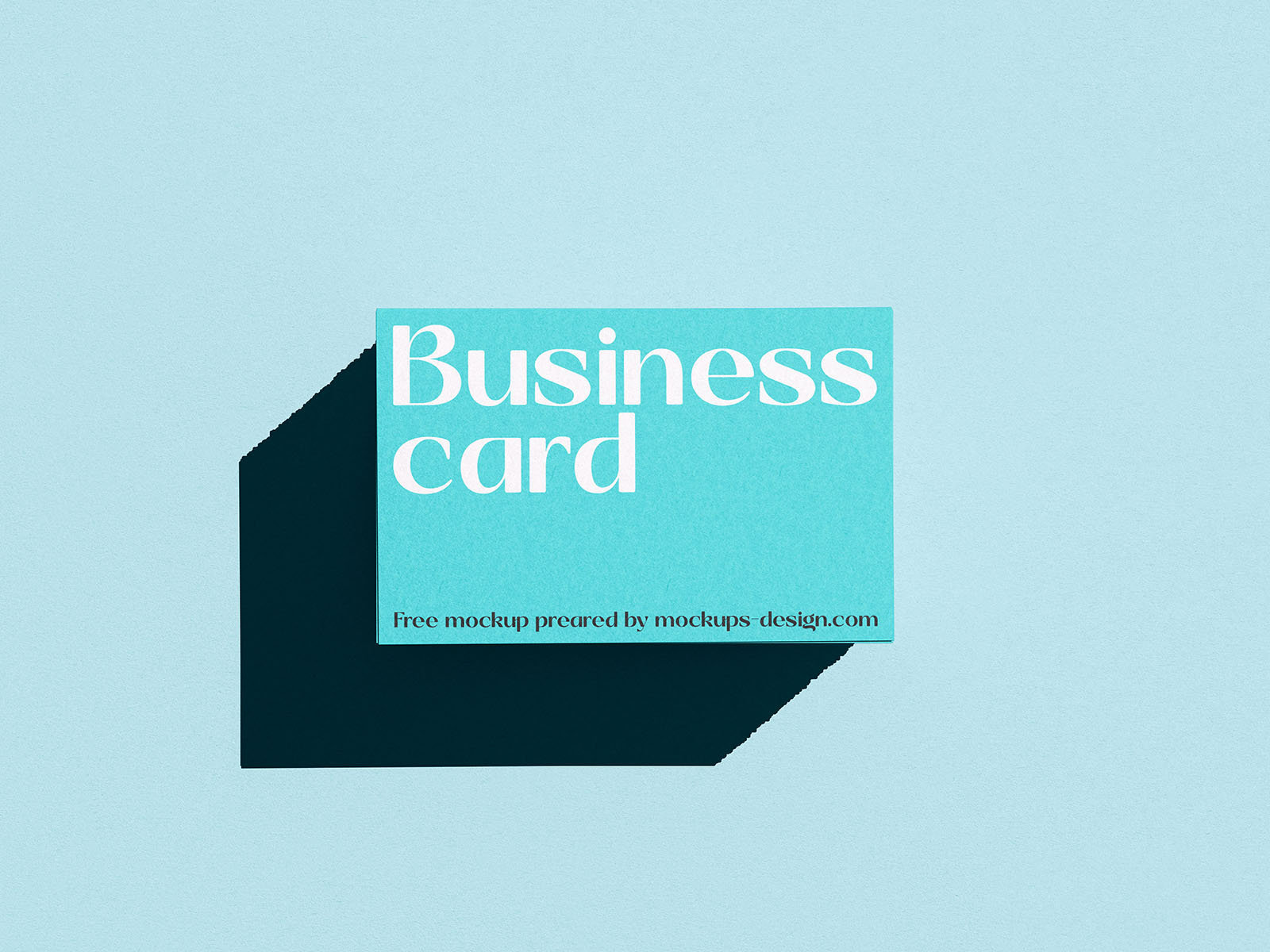 5 Mockups of Piles of Business Cards with Hard Shadow FREE PSD