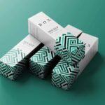 5 Mockups of Slim Tall Boxes in Different Sights