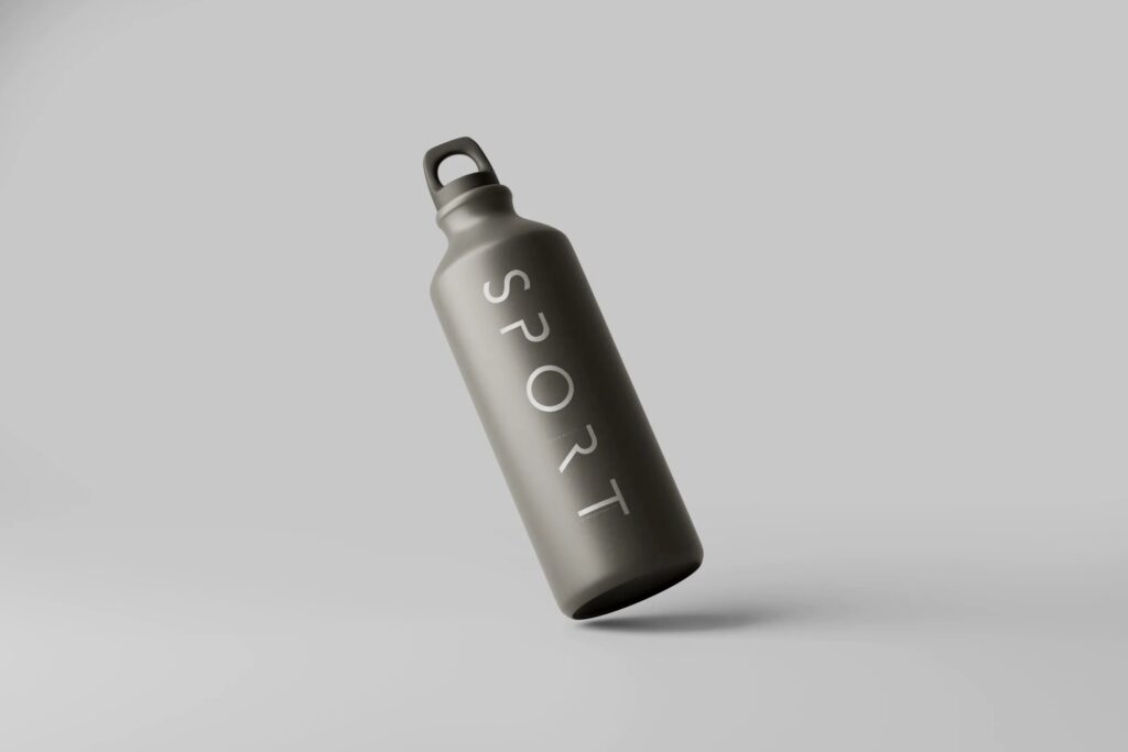 5 Mockups of Sport Bottle in Different Sights