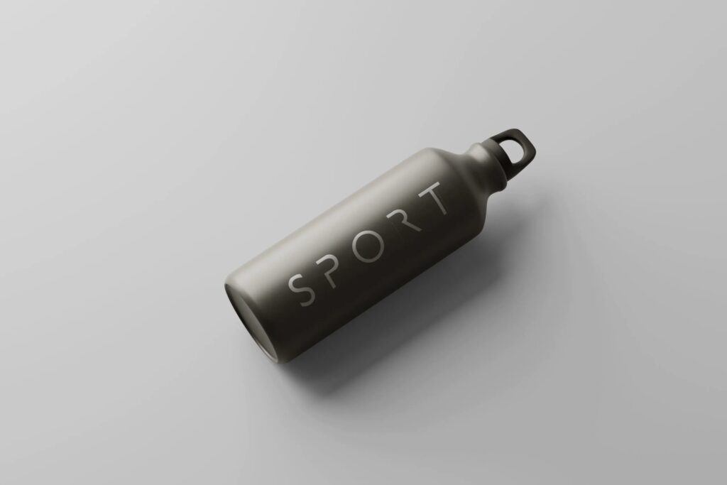 5 Mockups of Sport Bottle in Different Sights