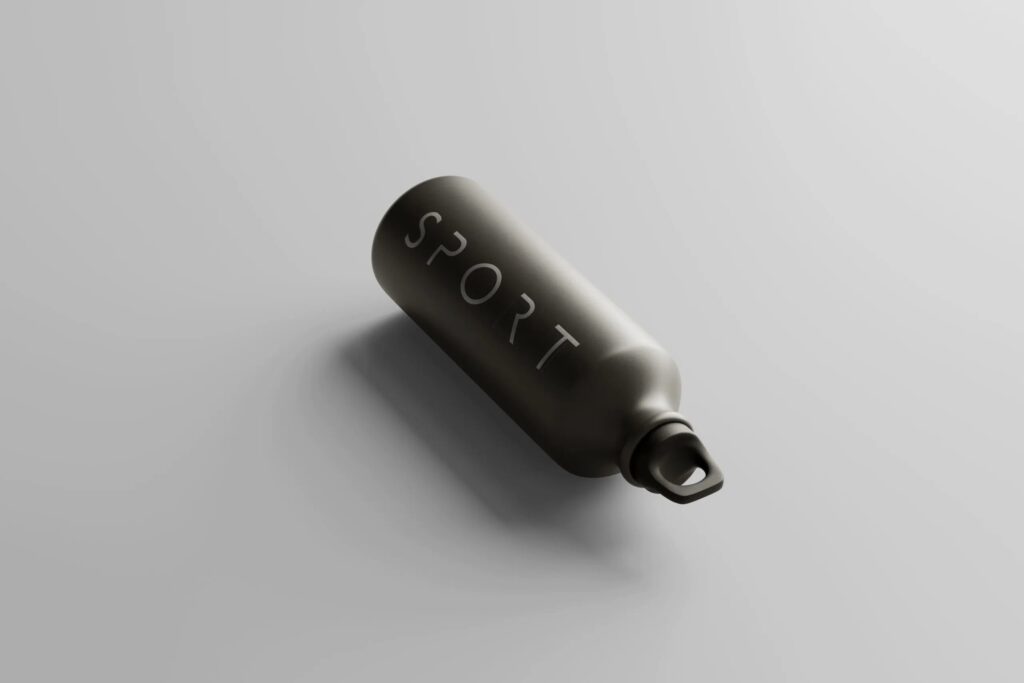 5 Mockups of Sport Bottle in Different Sights