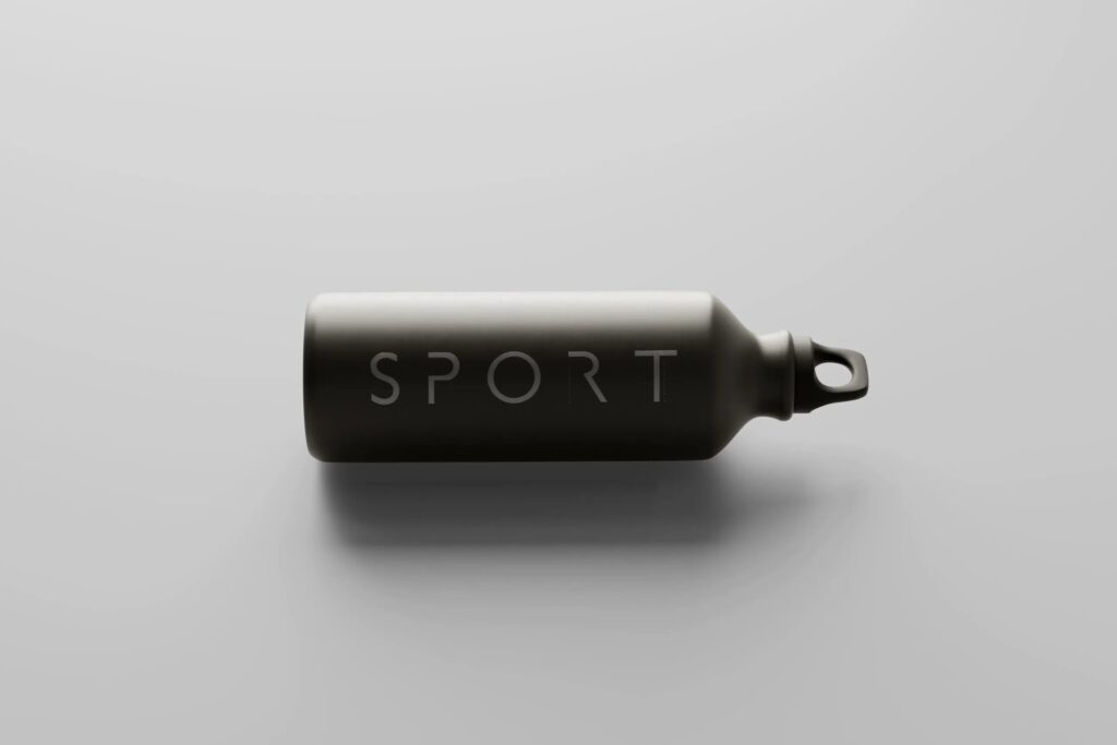 5 Mockups of Sport Bottle in Different Sights