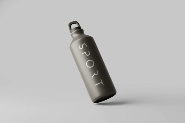 5 Mockups of Sport Bottle in Different Sights
