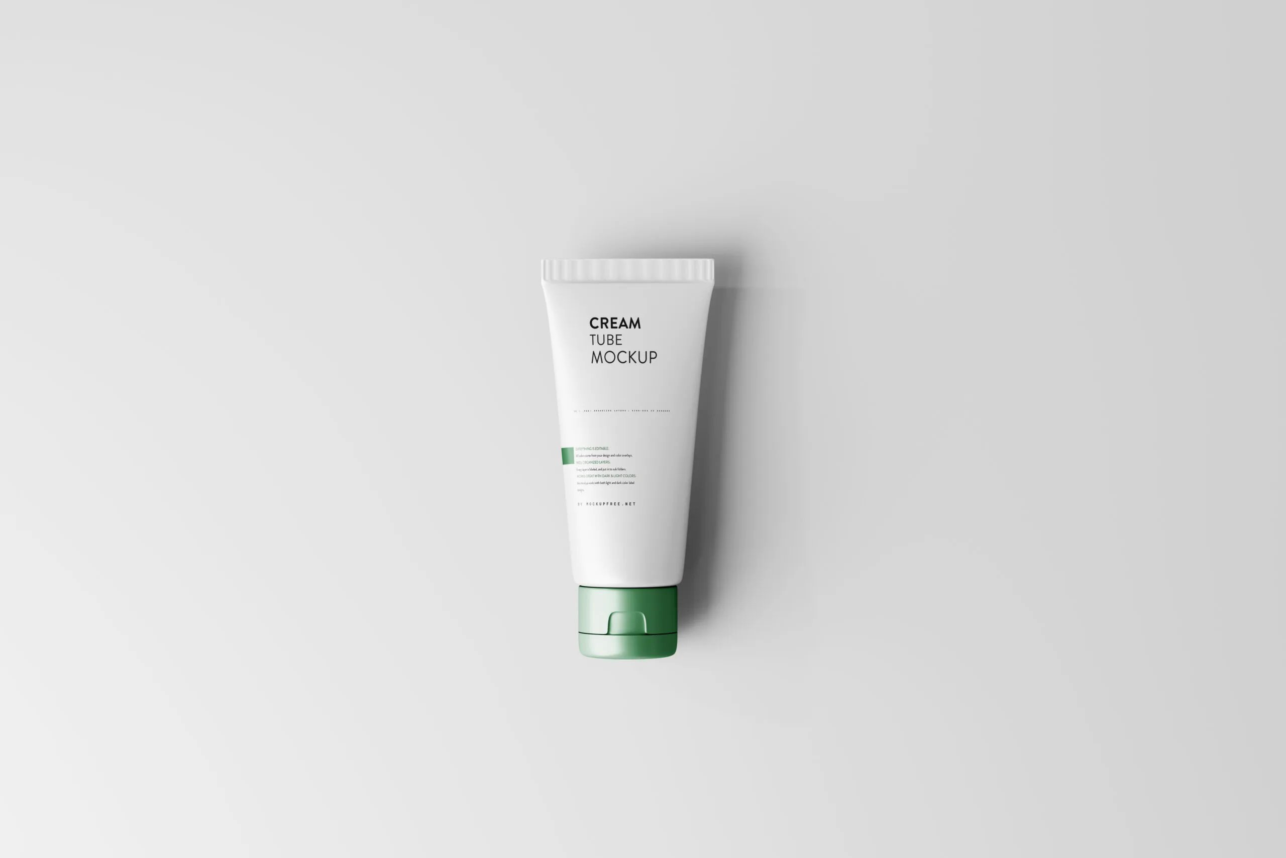 5 Mockups of Upside Down Cream Tube in Distinct Shots FREE PSD