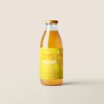 5 Orange Juice Bottle Mockups in Varied Visions