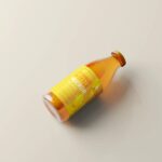 5 Orange Juice Bottle Mockups in Varied Visions