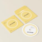 5 Paper CD Cover and Disc Mockups in Different Visions mockup preview