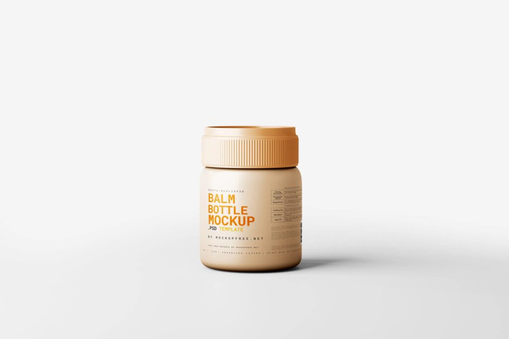5 Plastic Balm Bottle Mockups in Varied Visions