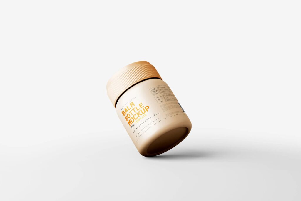 5 Plastic Balm Bottle Mockups in Varied Visions
