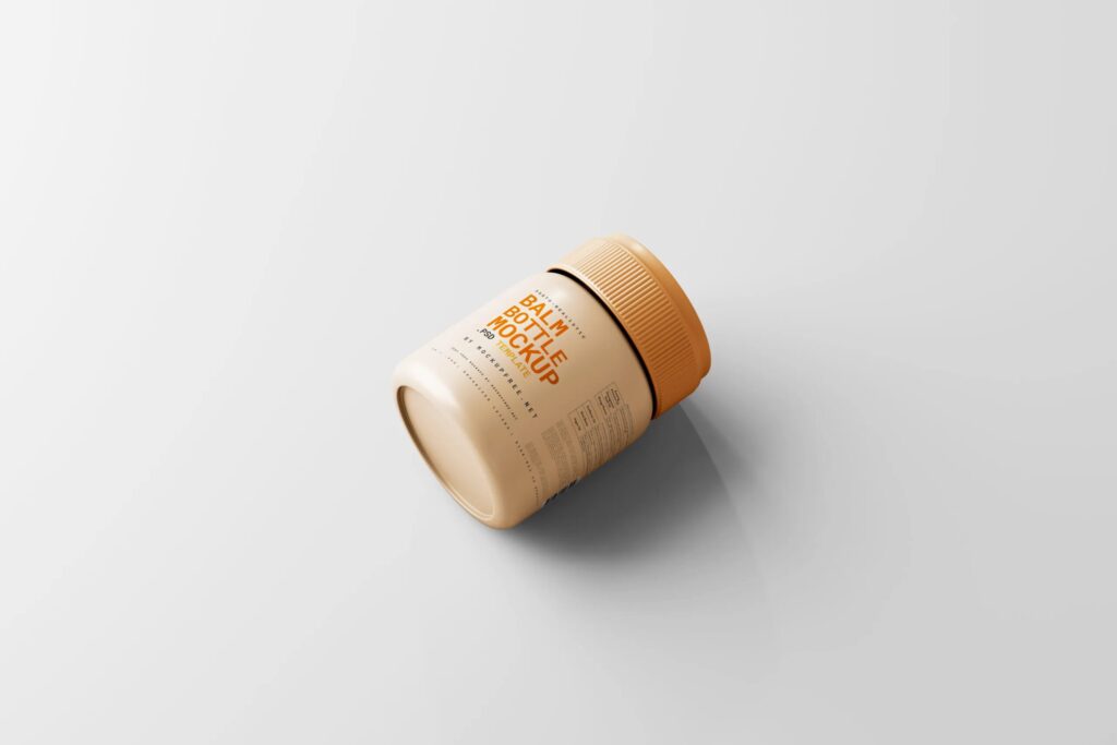 5 Plastic Balm Bottle Mockups in Varied Visions