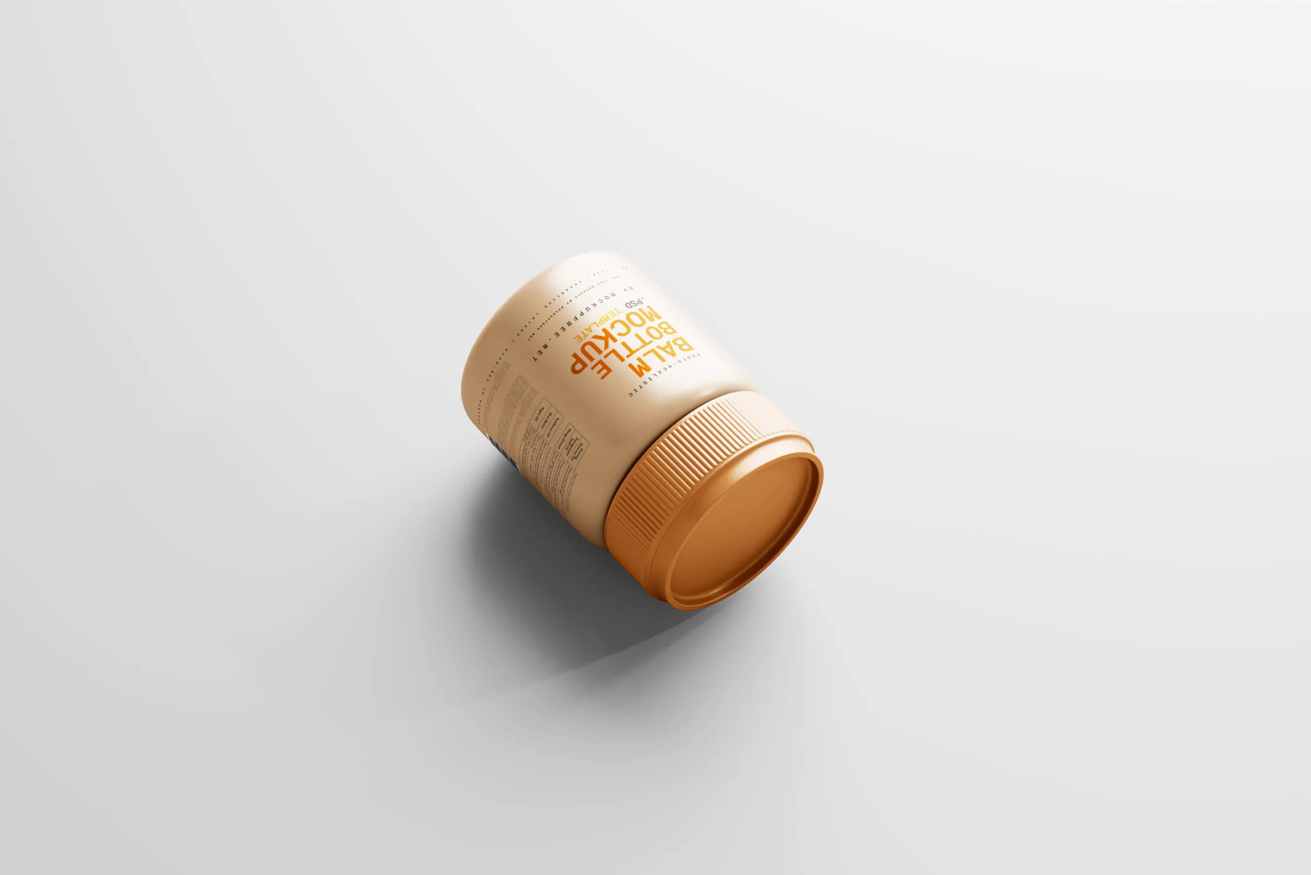 5 Plastic Balm Bottle Mockups in Varied Visions FREE PSD