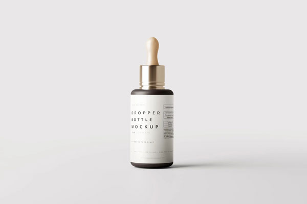 5 Plastic Dropper Bottle Mockups in Varied Sights