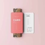 5 Rounded Corner Visiting Card Mockups in Varied Shots