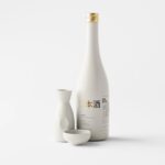 5 Sake Bottle Mockup with Cups in Different Sights