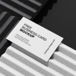 5 Scenes of Business Cards Mockups on Styrofoam