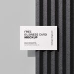 5 Scenes of Business Cards Mockups on Styrofoam