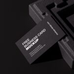 5 Scenes of Business Cards Mockups on Styrofoam