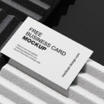 5 Scenes of Business Cards Mockups on Styrofoam