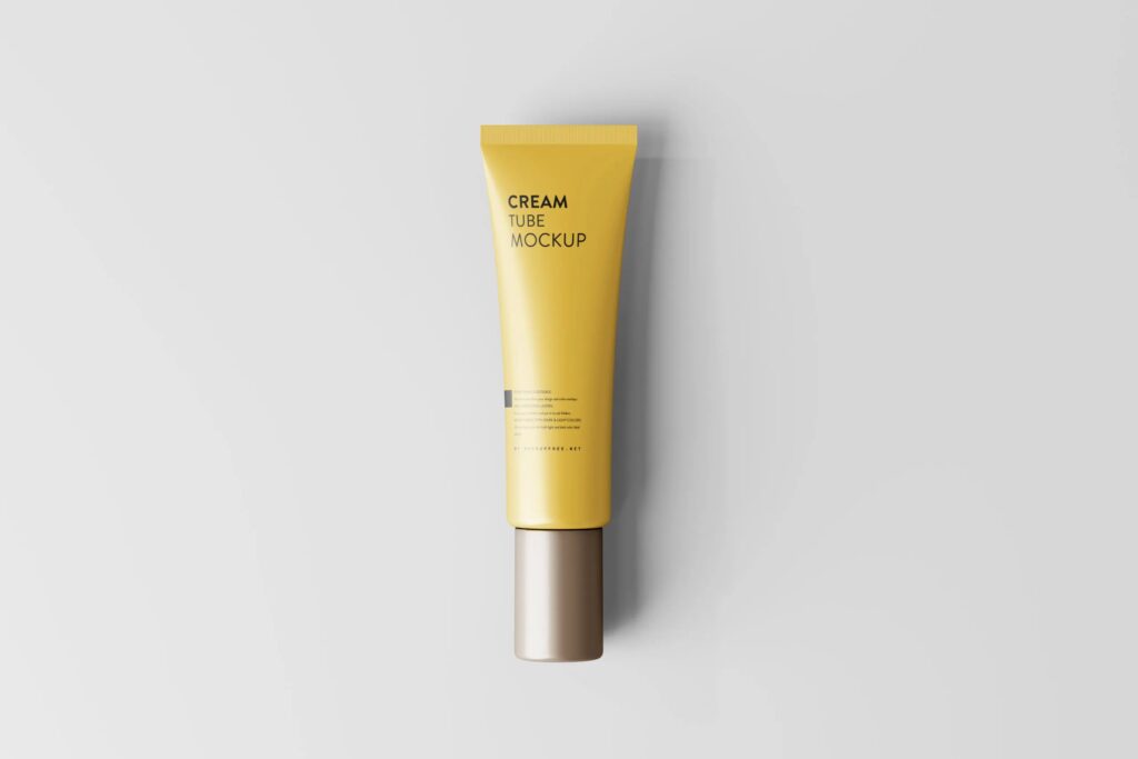 5 Screw Cap Cream Tube Mockups in Varied Visions