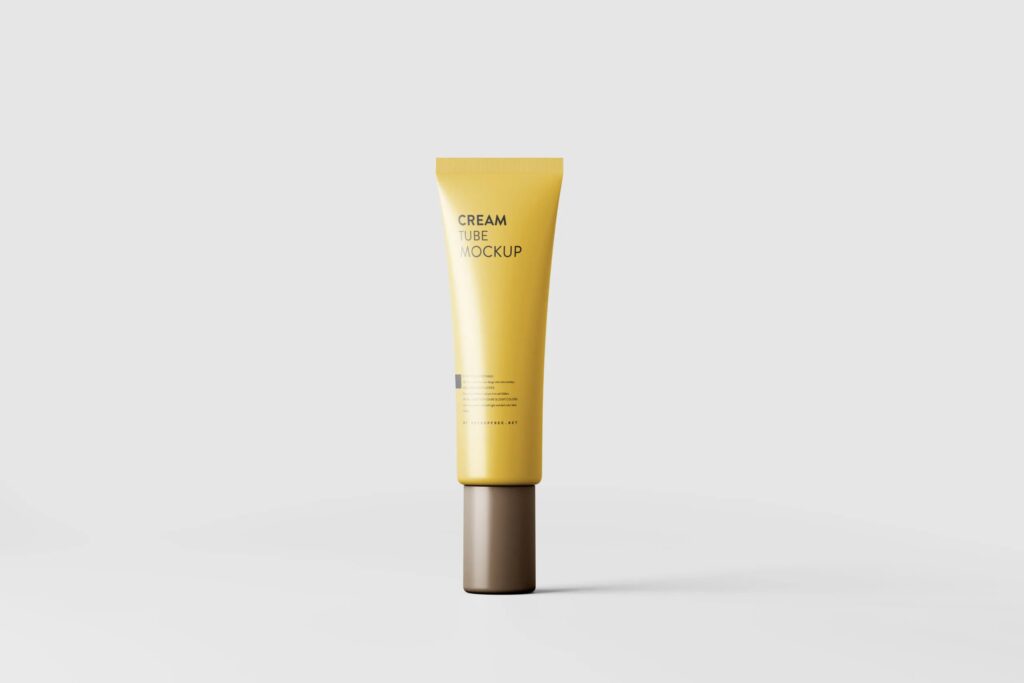 5 Screw Cap Cream Tube Mockups in Varied Visions