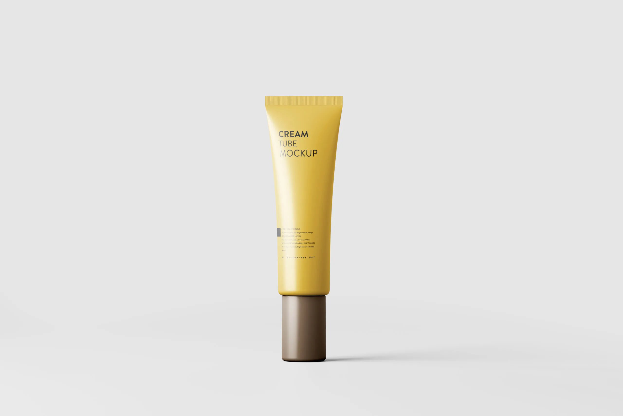 5 Screw Cap Cream Tube Mockups in Varied Visions FREE PSD