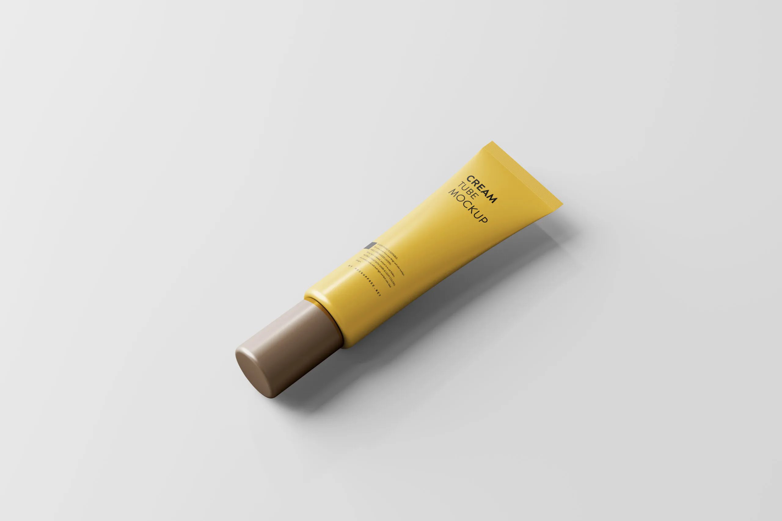 5 Screw Cap Cream Tube Mockups in Varied Visions FREE PSD