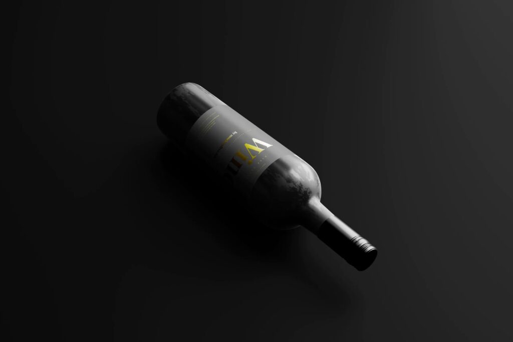 5 Screw Cap Wine Bottle Mockup Distinct Visions